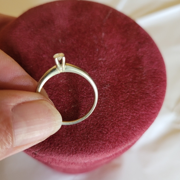 Vintage Perfect Love 18K 1/4 Diamond Ring size 8.5 - Picture 4 of 7